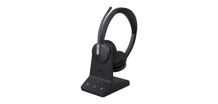 Casque micro sans fil Yealink WH64 Dual Teams 2 écouteurs + base