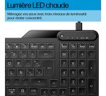 Clavier filaire HP 405 rétroéclairé AZERTY
