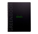 Cahier spirales Rhodia Greenbook A4+ 22,5 x 29,7 cm - Ligné - 160 pages
