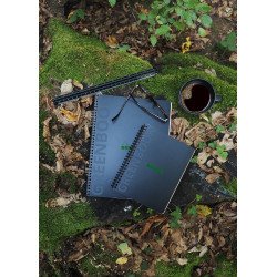 Cahier spirales Rhodia Greenbook A5+ - 16 x 21 cm - Petits carreaux - 160 pages