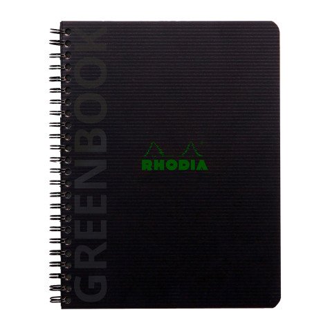 Cahier spirale Rhodia Greenbook A5+ -16 x 21 cm - 5 X 5 - 160 pages