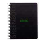 Cahier spirale Rhodia Greenbook A5+ -16 x 21 cm - 5 X 5 - 160 pages
