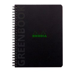 Cahier spirale Rhodia Greenbook A5+ -16 x 21 cm - 5 X 5 - 160 pages