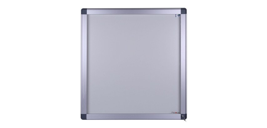 Vitrine d'affichage extérieur Antares certifiée NF, porte levante avec vérins à gaz, 27 feuilles A4.