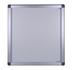 Außenvitrine Antares NF-zertifiziert, mit Flügeltür, für 12 Blätter A4