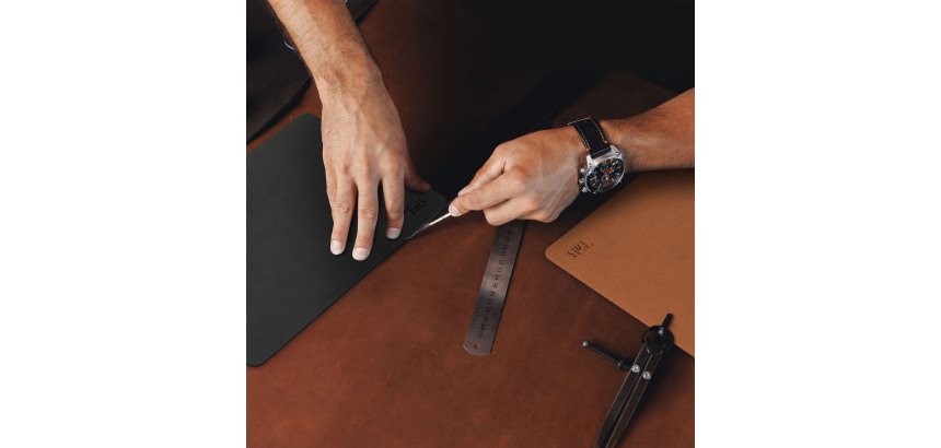 Mauspad aus recyceltem Leder T'nB