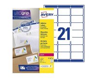 Shipping address labels laser 63.5 x 38.1 mm Avery white - Box of 840