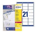 Etiquette adresse expédition laser 63,5 x 38,1 mm Avery blanche - Boîte de 315