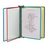 Protège-documents pivotant mural PVC magnétique 10 pochettes pour format A3 Tarifold