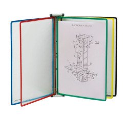 Protective wall-mounted rotating document holder  Djois by Tarifold PVC A3 10 pockets - 20 views