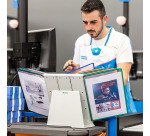 Protège-documents pivotant pupitre PVC 10 pochettes pour format A3 Tarifold