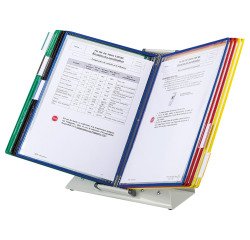 Staander infotassen Djois by Tarifold PVC A3 met 10 hoezen - 20 zichten in diverse kleuren