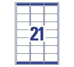 Etiquette adresse expédition laser 63,5 x 38,1 mm Avery blanche - Boîte de 840