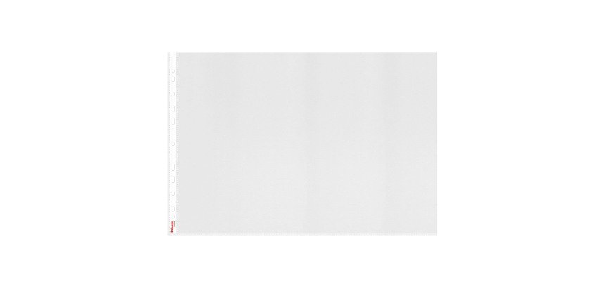 Pochettes perforées Esselte recyclées A3 paysage polypropylène 8/100e grainé - Boîte de 50