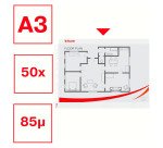 Pochettes perforées Esselte recyclées A3 paysage polypropylène 8/100e grainé - Boîte de 50