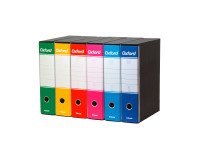 Registratori Protocollo dorso 8 cm Oxford Esselte in cartone 2 anelli A4 6 pezzi in colori assortiti Color Mix 2