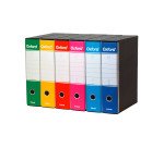 Registratori Protocollo dorso 8 cm Oxford Esselte in cartone 2 anelli A4 6 pezzi in colori assortiti Color Mix 2