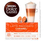 KaffeeKapseln Nescafé Dolce Gusto Latte Macchiato Karamell - Packung mit 8+8
