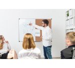 Tableau mixte, tableau blanc / liège, 600x450 mm