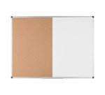 Tableau mixte, tableau blanc / liège, 600x450 mm