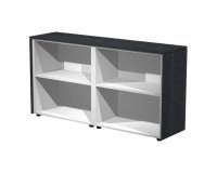 Mobile archivio a giorno basso Florida e Florida 4 l 163 x p 43 x h 81.4 cm colore nero