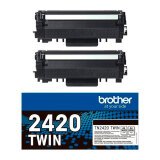 Pack 2 Toner Brother originale TN2420 nero 3000 pagine