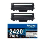 Pack 2 Toner Brother originale TN2420 nero 3000 pagine