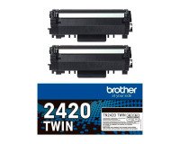 Pack 2 Toner Brother originale TN2420 nero 3000 pagine