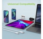 Cavo di Ricarica e Sincronizzazione USB-C compatibile con Lightning 1m Bianco