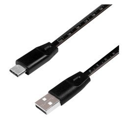 Cavo SuperSpeed USB-C Maschio/USB-A Maschio con Misuratore 1m Nero