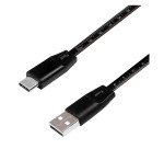 Cavo SuperSpeed USB-C Maschio/USB-A Maschio con Misuratore 1m Nero