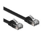 Cavo di Rete Patch Flat in Rame Cat.6A UTP 5m Nero