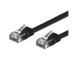 Cavo di Rete Patch Flat in Rame Cat.6A UTP 5m Nero