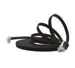 Cavo di Rete Patch Flat in Rame Cat.6A UTP 5m Nero