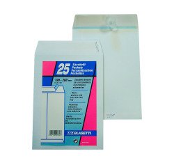 Buste a sacco Blasetti 80 g/m² bianco senza finestra chiusura autoadesiva 25 unità