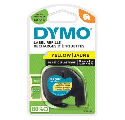 Nastro per etichettatrice DYMO Letratag nero giallo 12 mm x 4 m