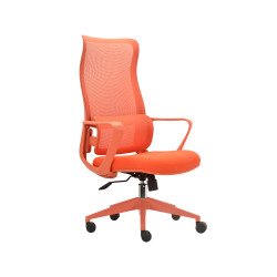 Sedia direzionale schienale alto Lacan 2 colore arancione