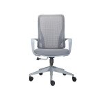 Sedia direzionale schienale medio Lacan 1 colore grigio