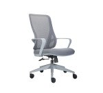 Sedia direzionale schienale medio Lacan 1 colore grigio