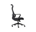 Sedia direzionale schienale alto Lacan 2 colore nero