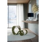 Sgabello ergonomico Moon scocca colore verde