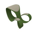 Sgabello ergonomico Moon scocca colore verde