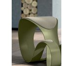 Sgabello ergonomico Moon scocca colore verde