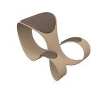 Sgabello ergonomico Moon scocca colore beige