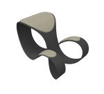 Sgabello ergonomico Moon scocca colore antracite