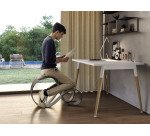 Sgabello ergonomico Moon scocca colore antracite