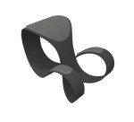 Sgabello ergonomico Moon scocca colore antracite