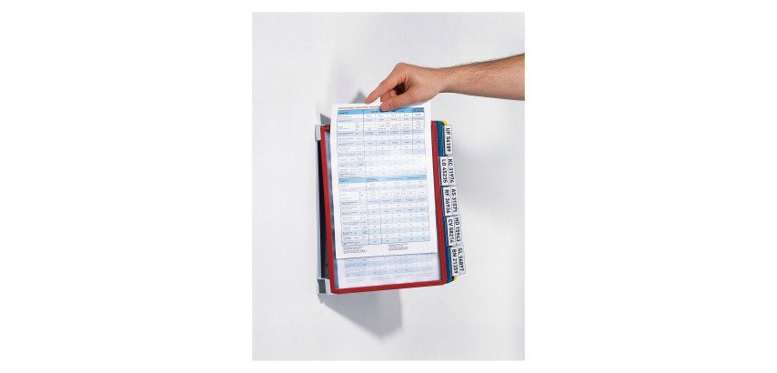 Drehbarer Dokumentenschutz Vario Wall 10 PVC A4 10 Hüllen - 20 Ansichten in verschiedenen Farben