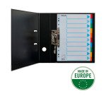 Intercalaire A4 carte lustrée Esselte 10 onglets neutres multicolores - 1 jeu