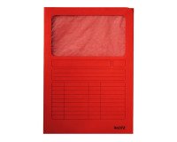 Chemises coin papier avec fenêtre Leitz A4 160 g - Paquet de 100